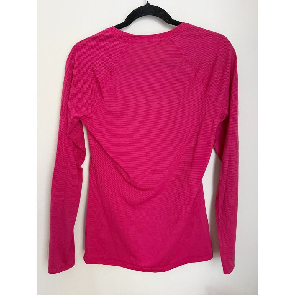 Women's Classic Thermal Merino Base Layer Crew Red Size M - Picture 3 of 3